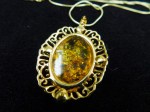 italy amber pendant close